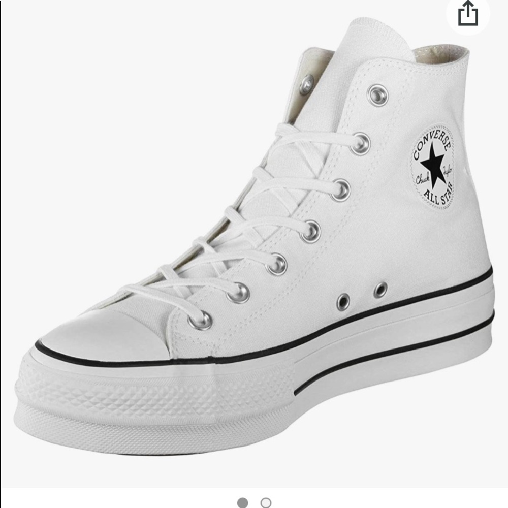 Brand new platform high top , converse size 5.5